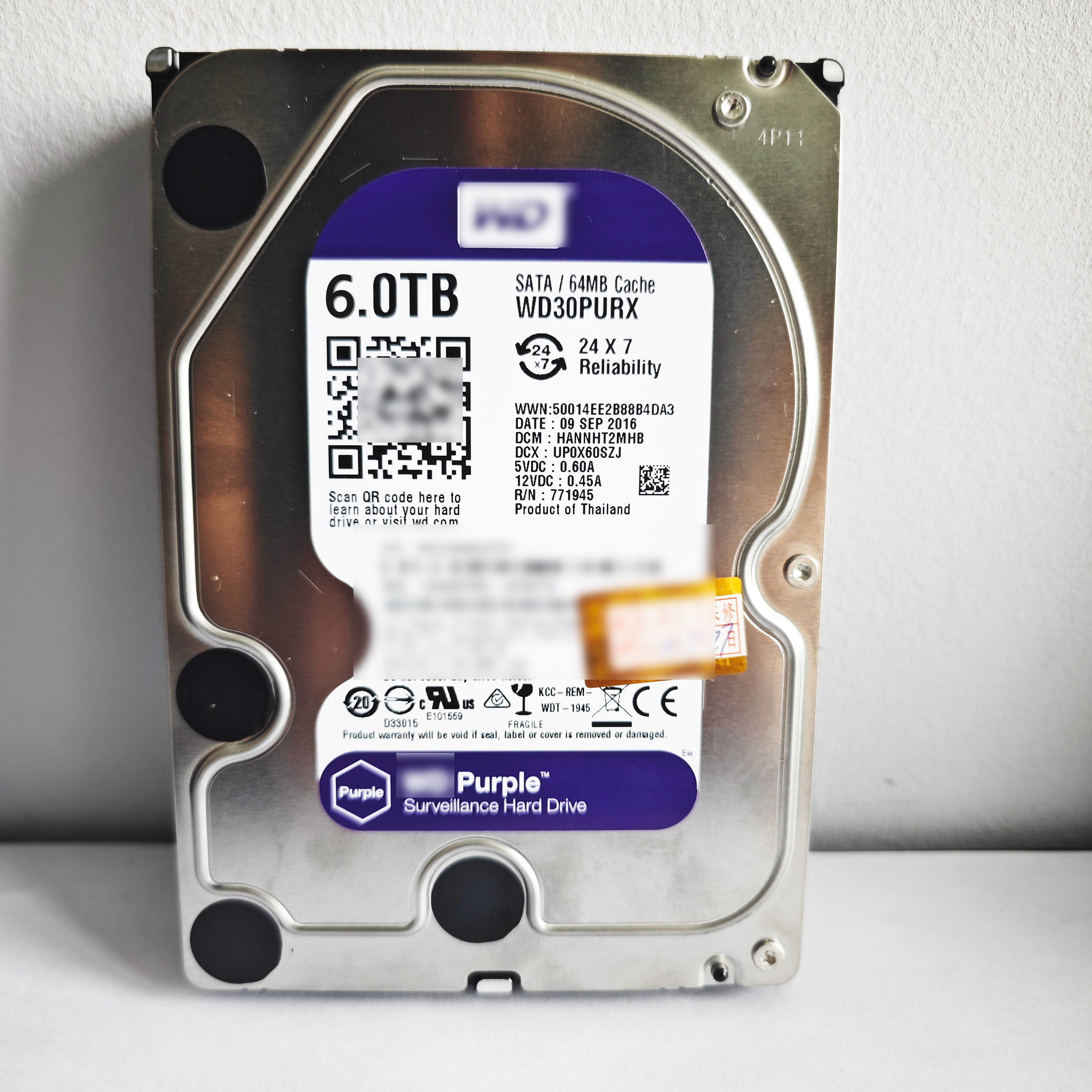 6TB HDD almost new high speed used 6TB Surveillance HDD Hard Disk Drive SATA 3.5" Interal HDD for cctv Camera DVR IP Camera NVR