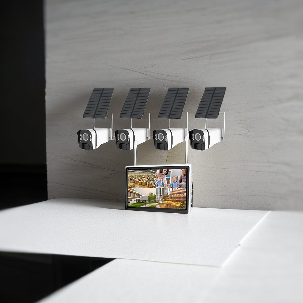 Free Cloud storage Security Video Camera Solar Surveillance Camera kit Wireless CCTV wifi nvr kits Solar Camera WIFI