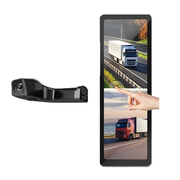 Truck Side Mirror Camera Monitor HD Dual Lens waterproof night vision Camera Dual View Monitor