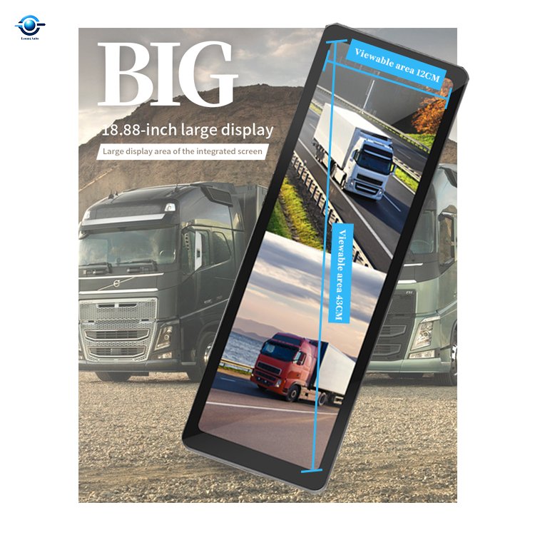 Truck Side Mirror Camera Monitor HD Dual Lens waterproof night vision Camera Dual View Monitor