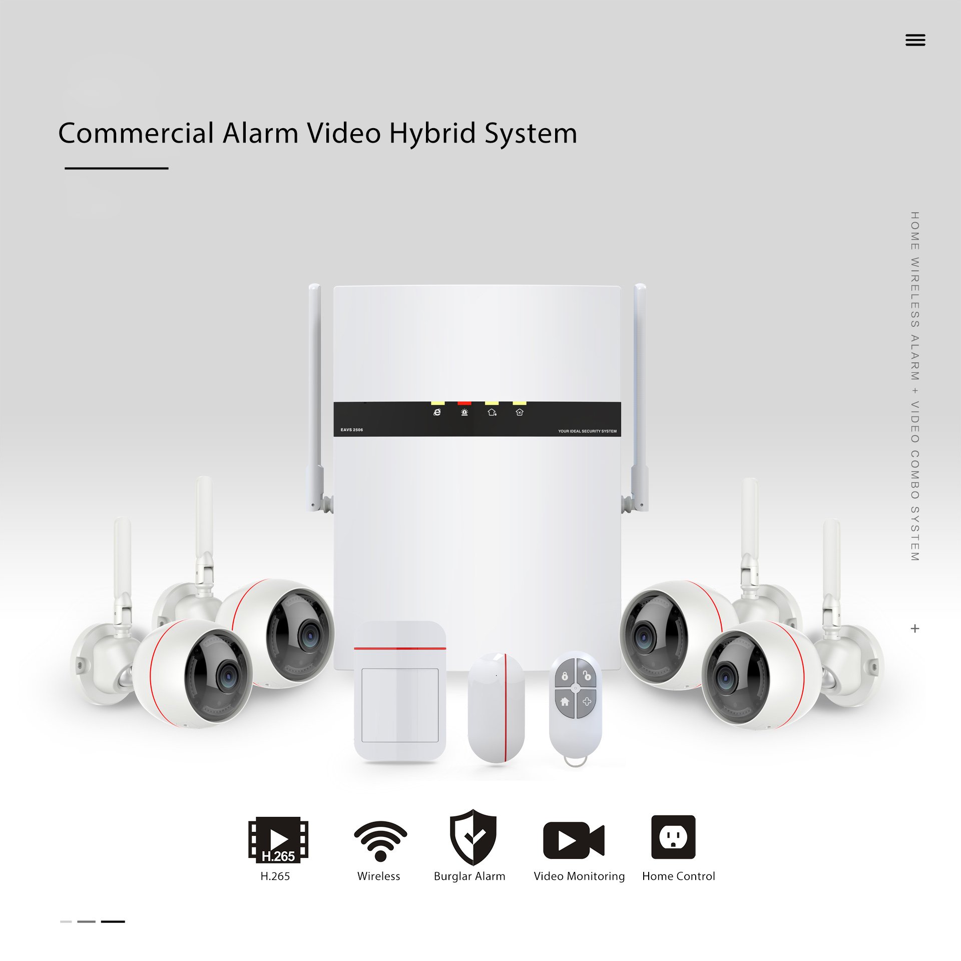 16CH NVR DVR Alarm Hybrid Operation CCTV Security System CMS Alarm Security Monitoring Center Software