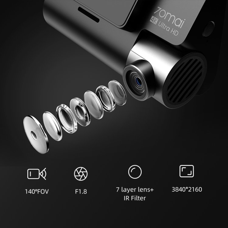 Stock offer Xiaomi 70mai Dash Cam A800S-1 Dual Camera Car 3 inch 4K Dash Camera Support GPS & Night Vision Car DVRs
