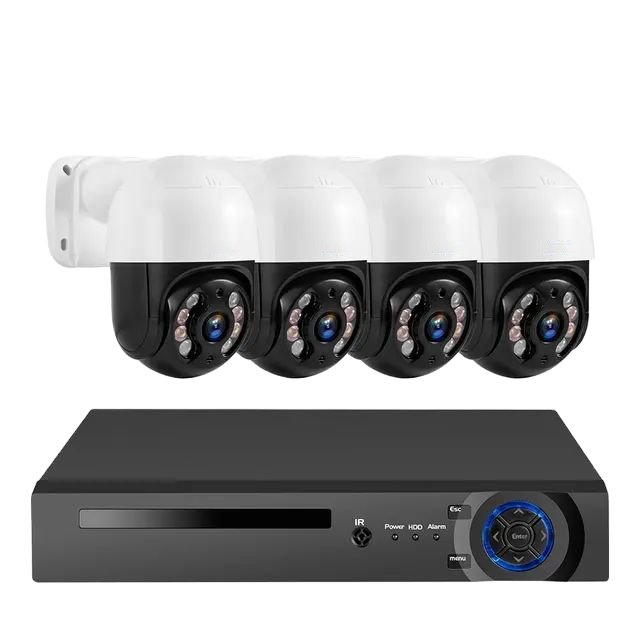 XMEye 8MP 4mp Network IP Camera Kit wo Way Audio CCTV 4k ICsee POE ip Cameras NVR PTZ Outdoor Security ip poe Camera System Kit