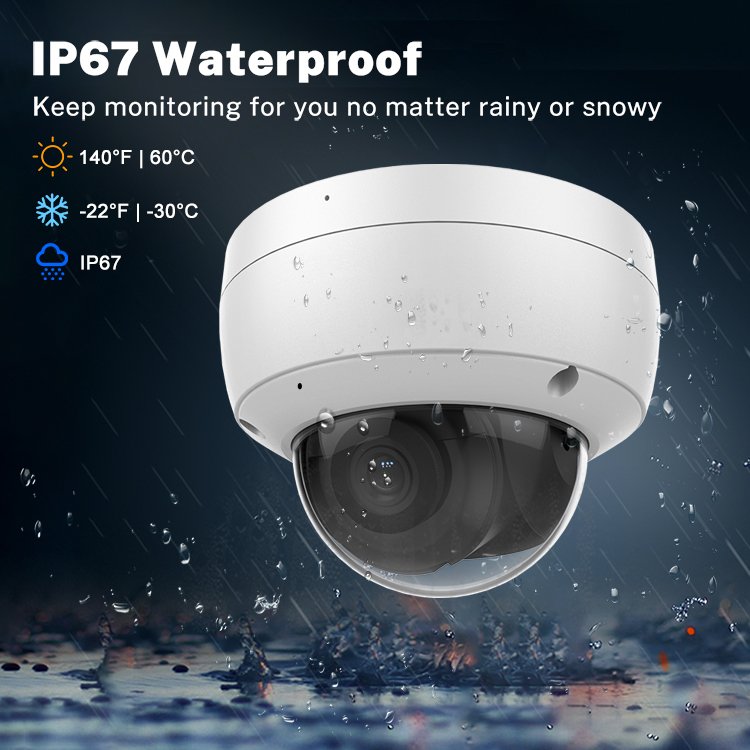 Hitosino oem HIK outdoor IR vision dome cctv systems kit 5mp ip poe smart home video camera security cam set surveillance system