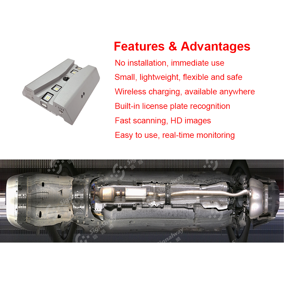 Mobile uvss security under vehicle inspection with lightweight portable under vehicle inspection system uvis
