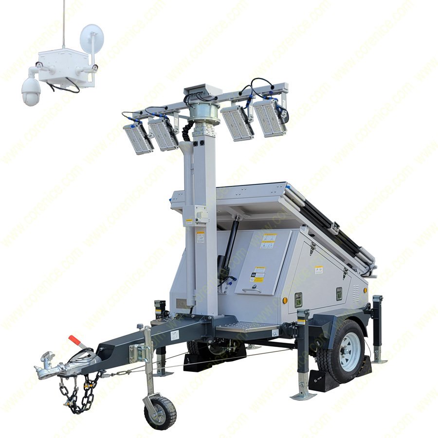 solar powered video surveillance systems trailer4 surveillance solar trailer for security camera