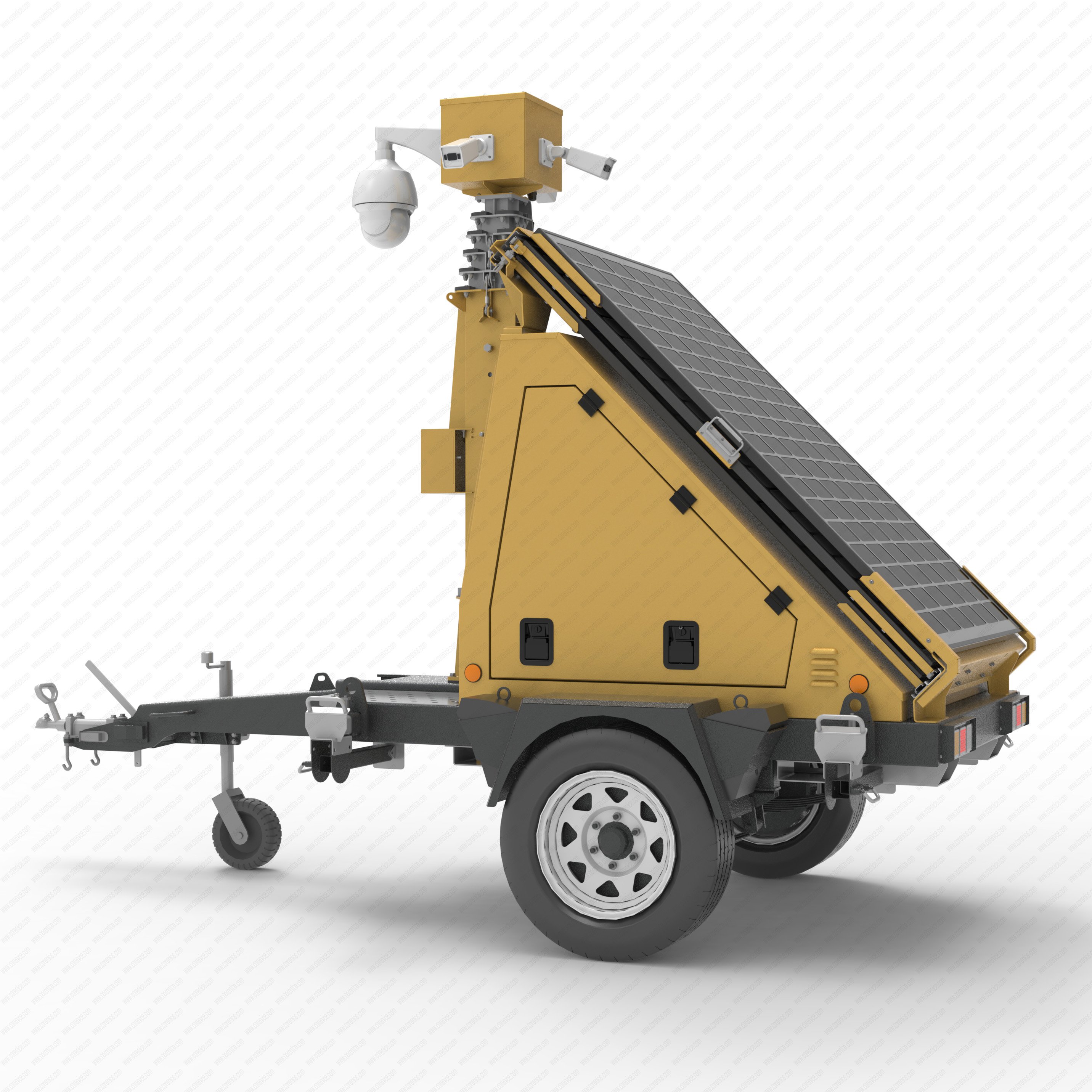 solar powered video surveillance systems trailer4 surveillance solar trailer for security camera