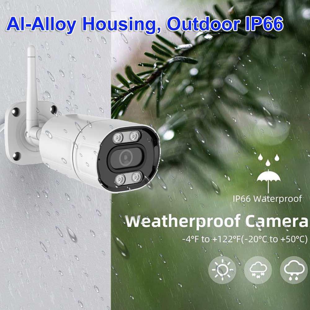 FansuTi Home security system wireless cctv security camera system 8CH 3MP WiFi NVR KIT with Night Vision
