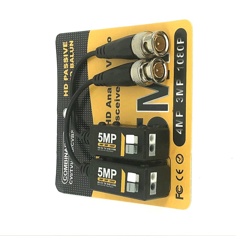 Passive CCTV HD-CVI/TVI/AHD Video Balun with Pigtail(VB108PH-1)