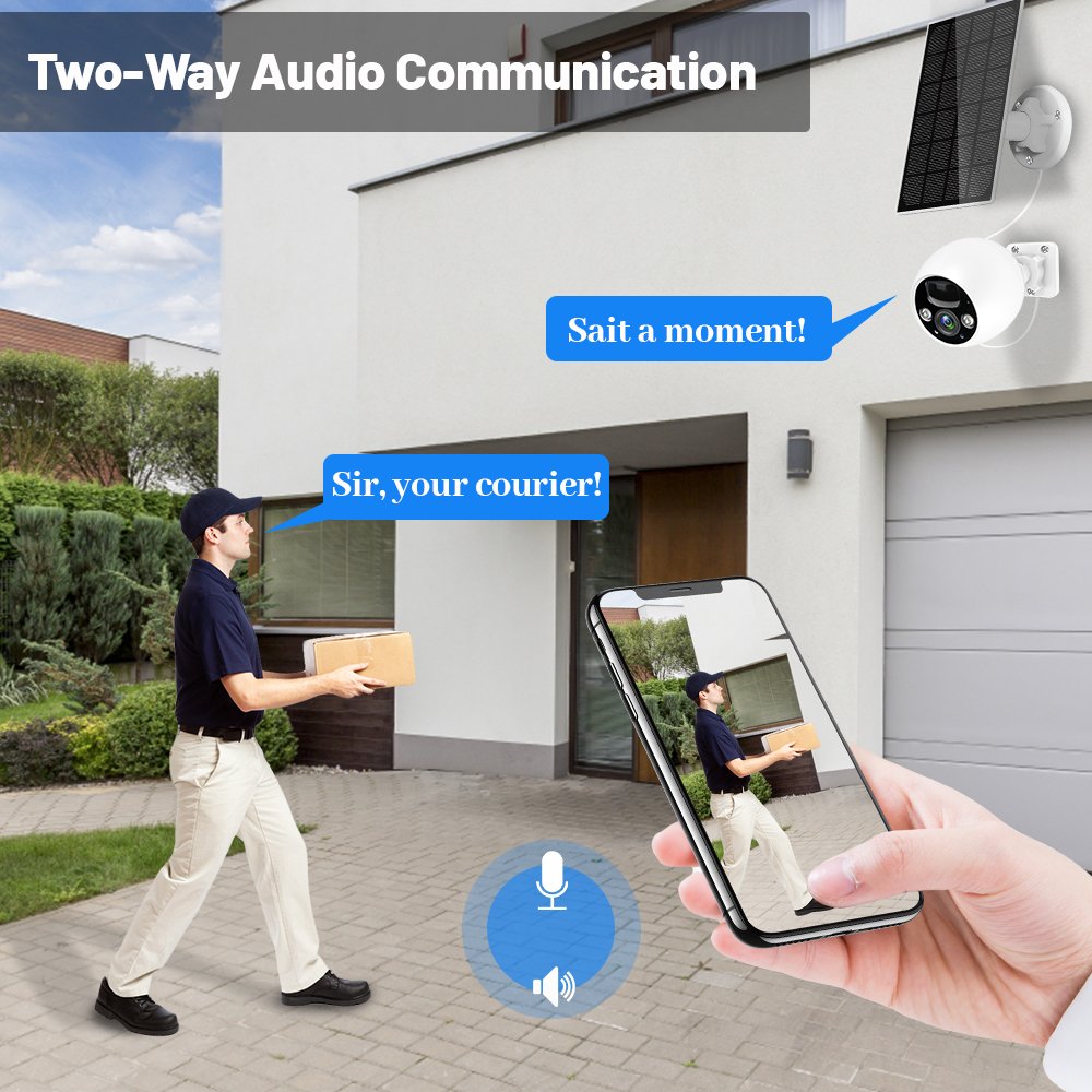 3MP cctv camera ptz solar battery powered wifi cameras outdoor waterproof smart wireless battery camera