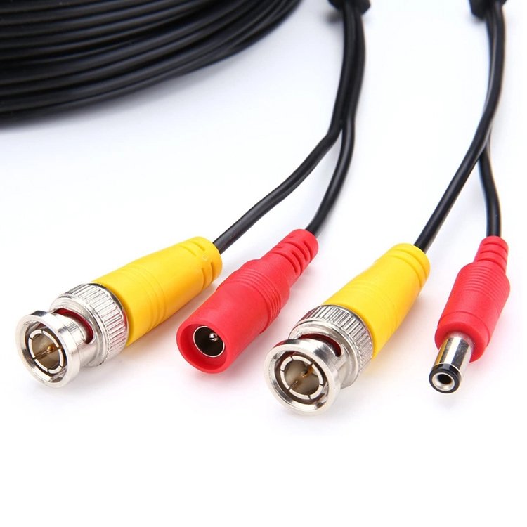 Dongguan Guangying CCTV Camera BNC Video and DC Power Extension Cable PVC Jacket Stock 2m 5m 10m 15m 20m 25m 30m 40m 50m 100m