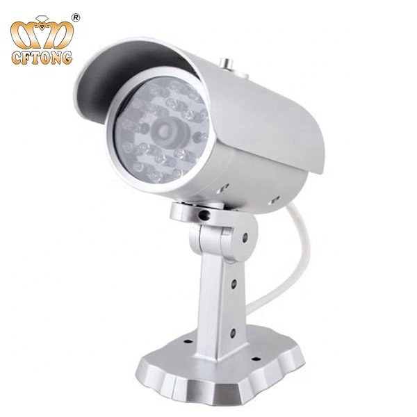Outdoor Dummy Camera CCTV Surveillance System Flashing LED Red Light Dummy Security Camera With Realistic Look