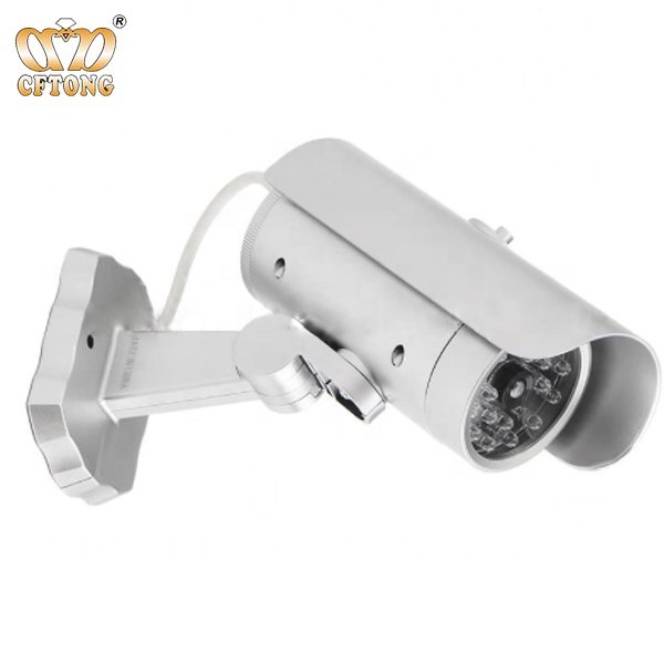 Outdoor Dummy Camera CCTV Surveillance System Flashing LED Red Light Dummy Security Camera With Realistic Look