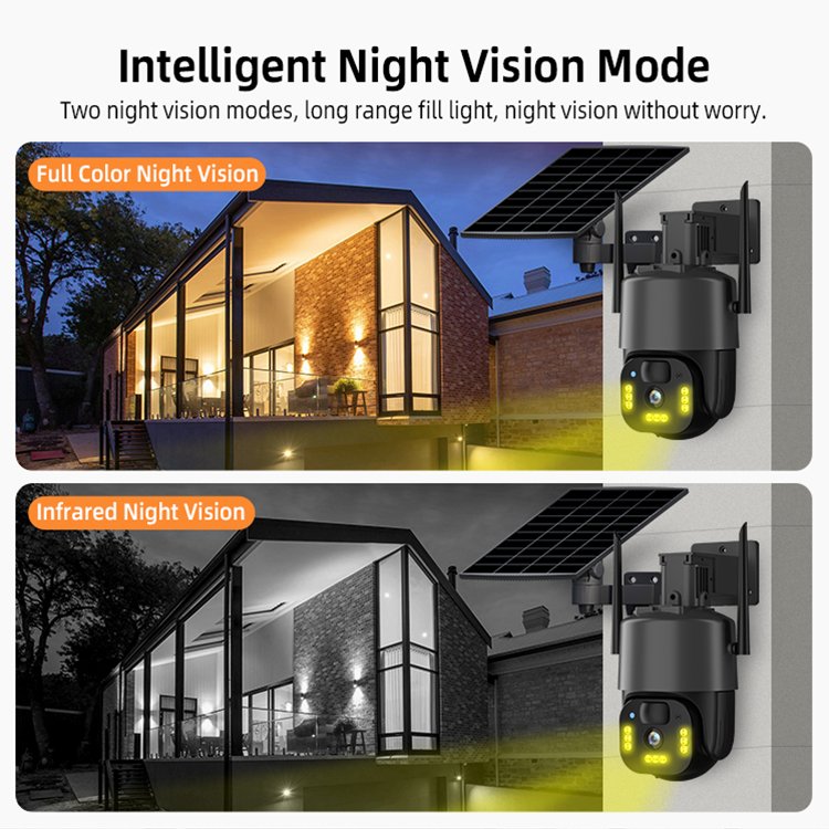 Wholesale 3MP PTZ Solar Low Power 4G Cameras for farm or store cctv camera connected to mobile phone