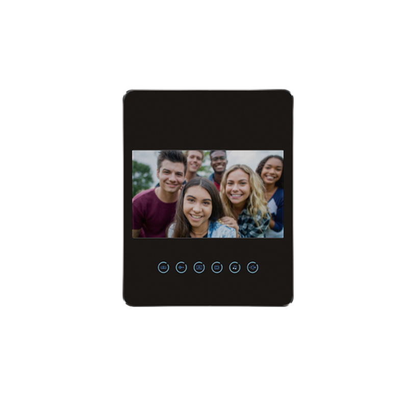 Touch Botton Indoor Monitor 2 Wires Connect Outdoor Camera Support Night Vision Ultra-Slim Video Door Phone