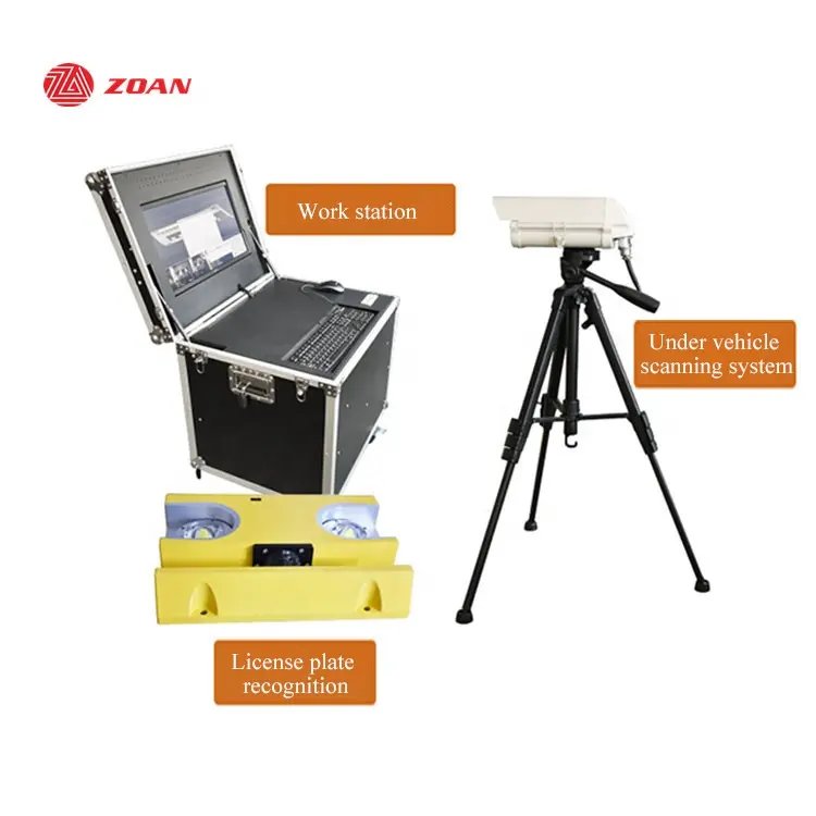 Government Security Check Car checking Scanner Number Plate Recognition UVSS Mobile under car security inspection system