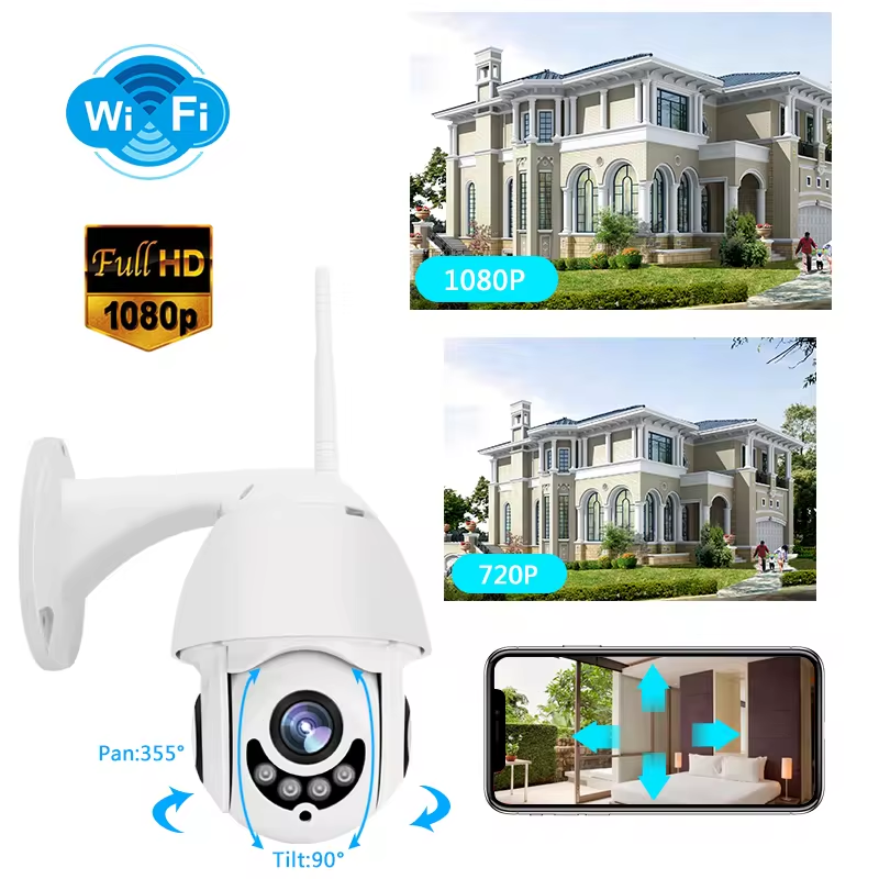 2024 HOT SALE Mini Ball surveillance camera 4x digital zoom AI human body detection dual light source Infrared IP Camera