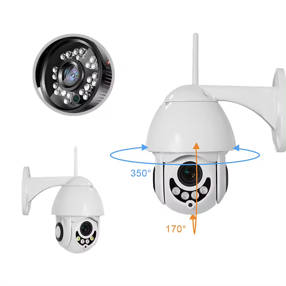 2024 HOT SALE Mini Ball surveillance camera 4x digital zoom AI human body detection dual light source Infrared IP Camera