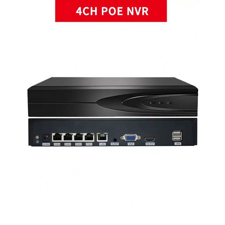 Tuya Smart Hd Surveillance 5MP 4CH Ip poe cctv camera system security Nvr Camera Kit Set 2 way audio