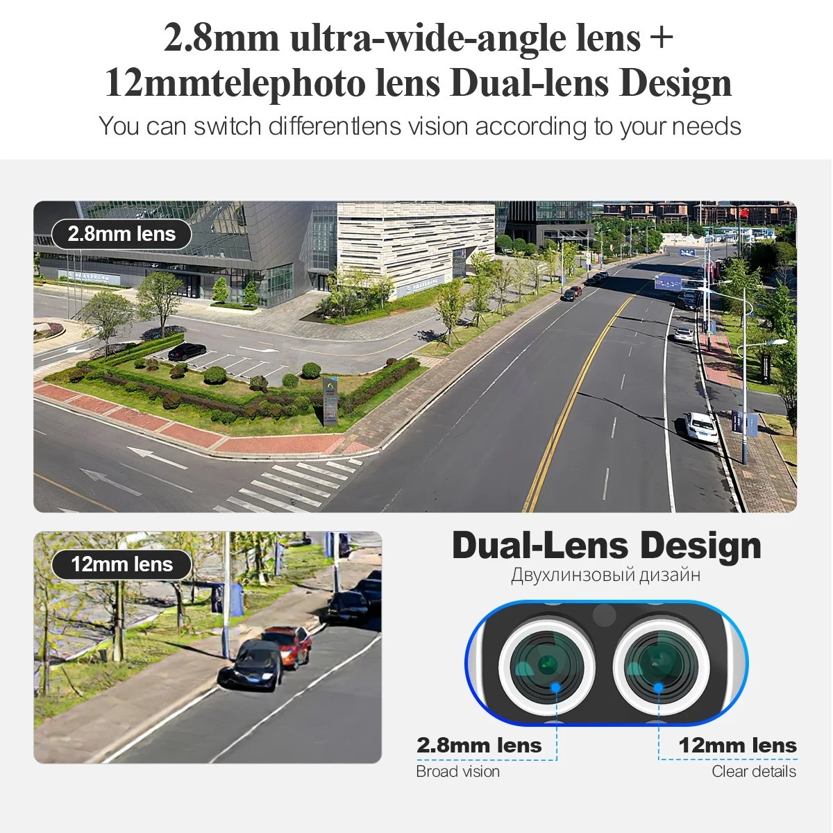 32-Channel H.265 Dual Lens POE Security System 8MP Night Vision Cameras Two-Way Audio Indoor Outdoor Business Campus Use NVR