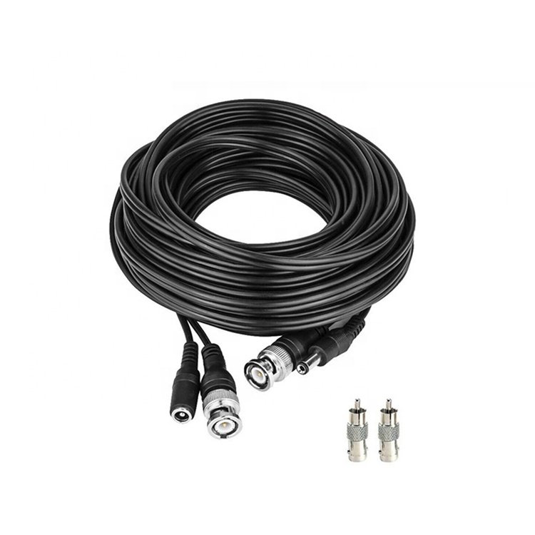 10M Camera Power Cable Coaxial Cable Rg59 CCTV Cable With Bnc Dc Connectors