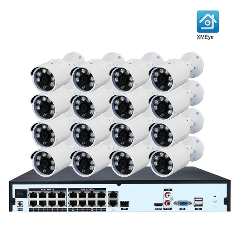 ENSTER OEM 16CH POE Kits beautiful housing cheap security camera system 5MP CCTV Camera factory