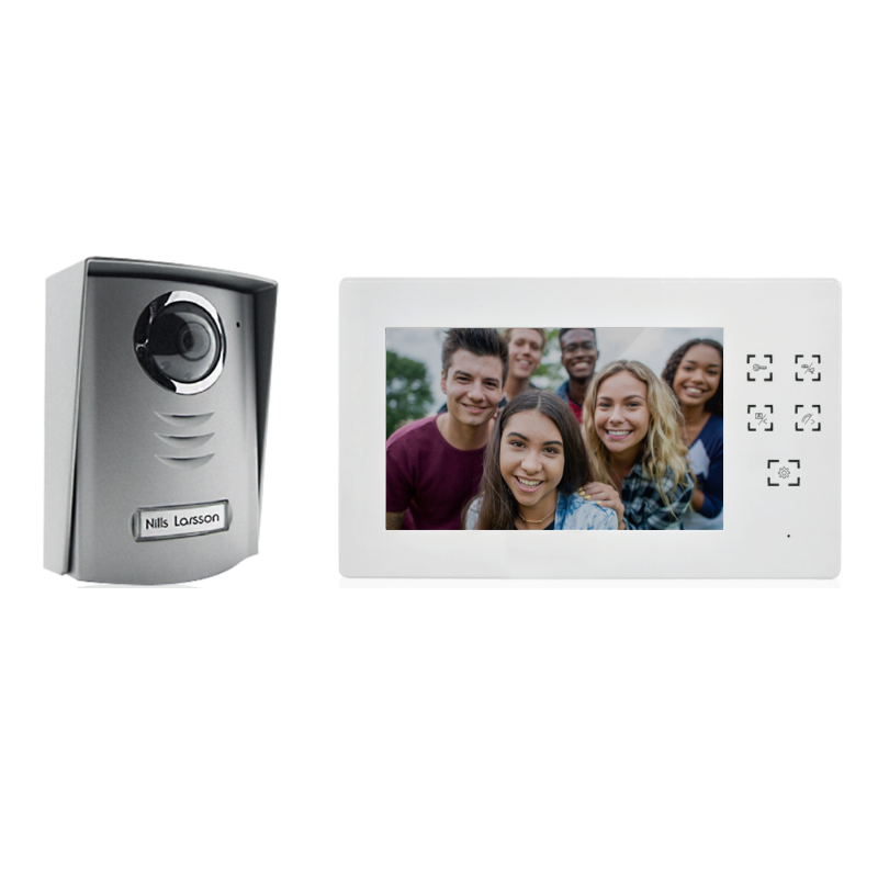 2-Way Intercom Indoor Monitor and Outdoor Station Support locking Eco-Friendly Video Door Phone System