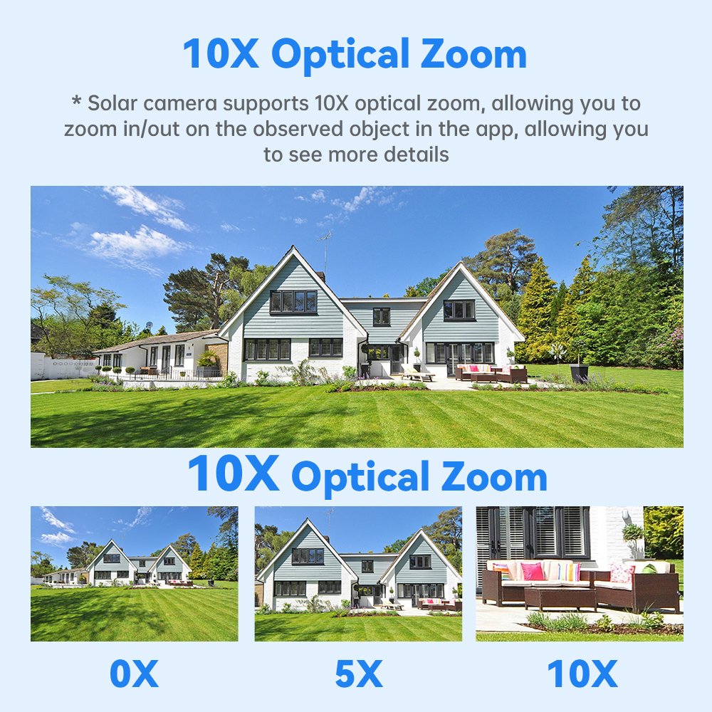 8K 10X Optical Zoom Outdoor Surveillance CCTV WIFI Security Camera System 8MP Camera PTZ Four Lens Network Camera