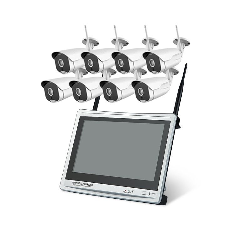 H.265 Home Waterproof Video Surveillance Camera System 4ch 2mp Two Way Audio Poe Camera Kit