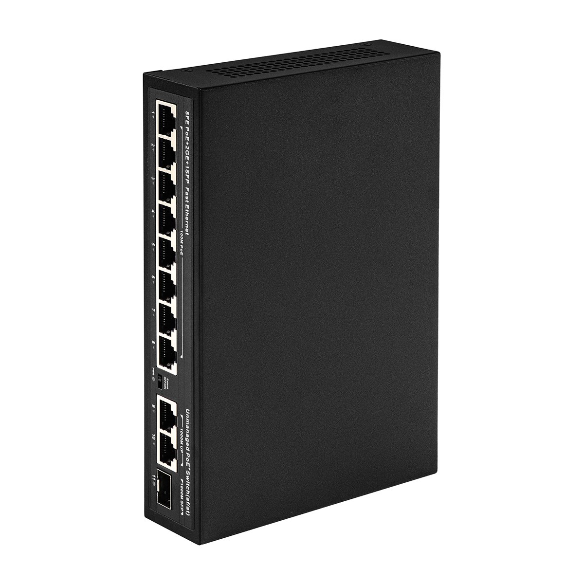 11 port copper SFP uplink 10/100Mbps 120W 8 port POE PSE network switch