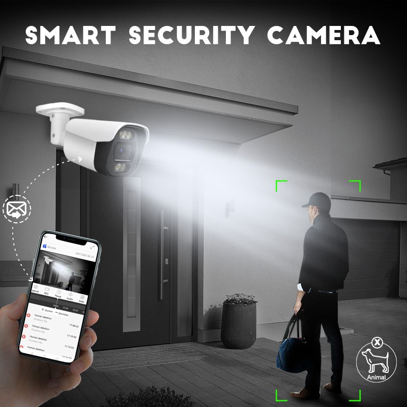 CCTV 4K 8MP Security Colorvu IR Camera System 8 Channel 4CH 16CH NVR Kit PoE with Audio H.265 IP POE NVR Kit