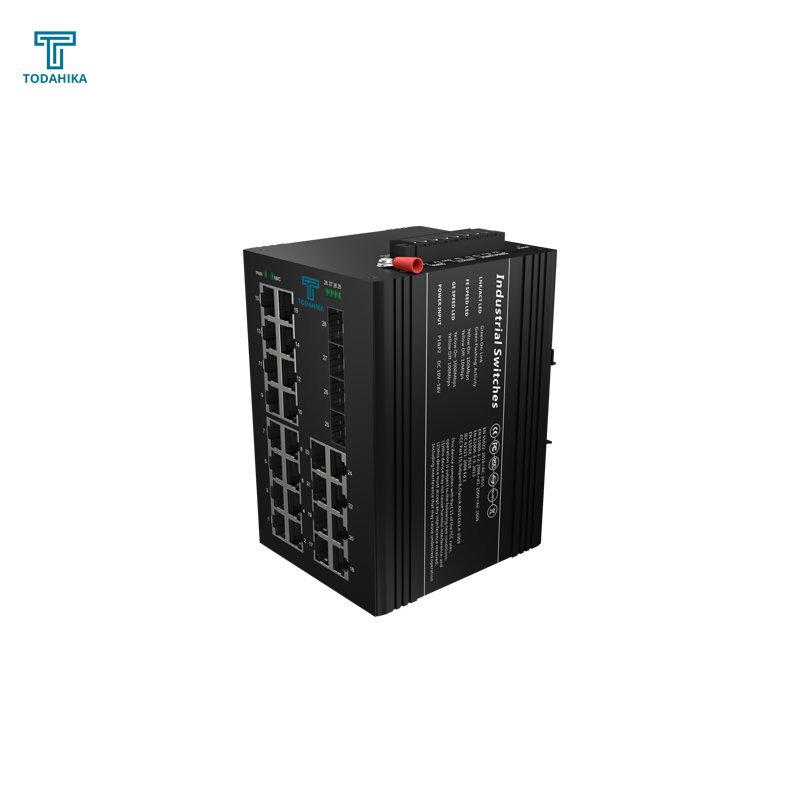 Intelligent Transportation 24 x 1000M Port with 4 x SFP Layer2 Managed Industrial POE++ Switch