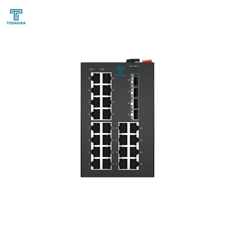 Intelligent Transportation 24 x 1000M Port with 4 x SFP Layer2 Managed Industrial POE++ Switch