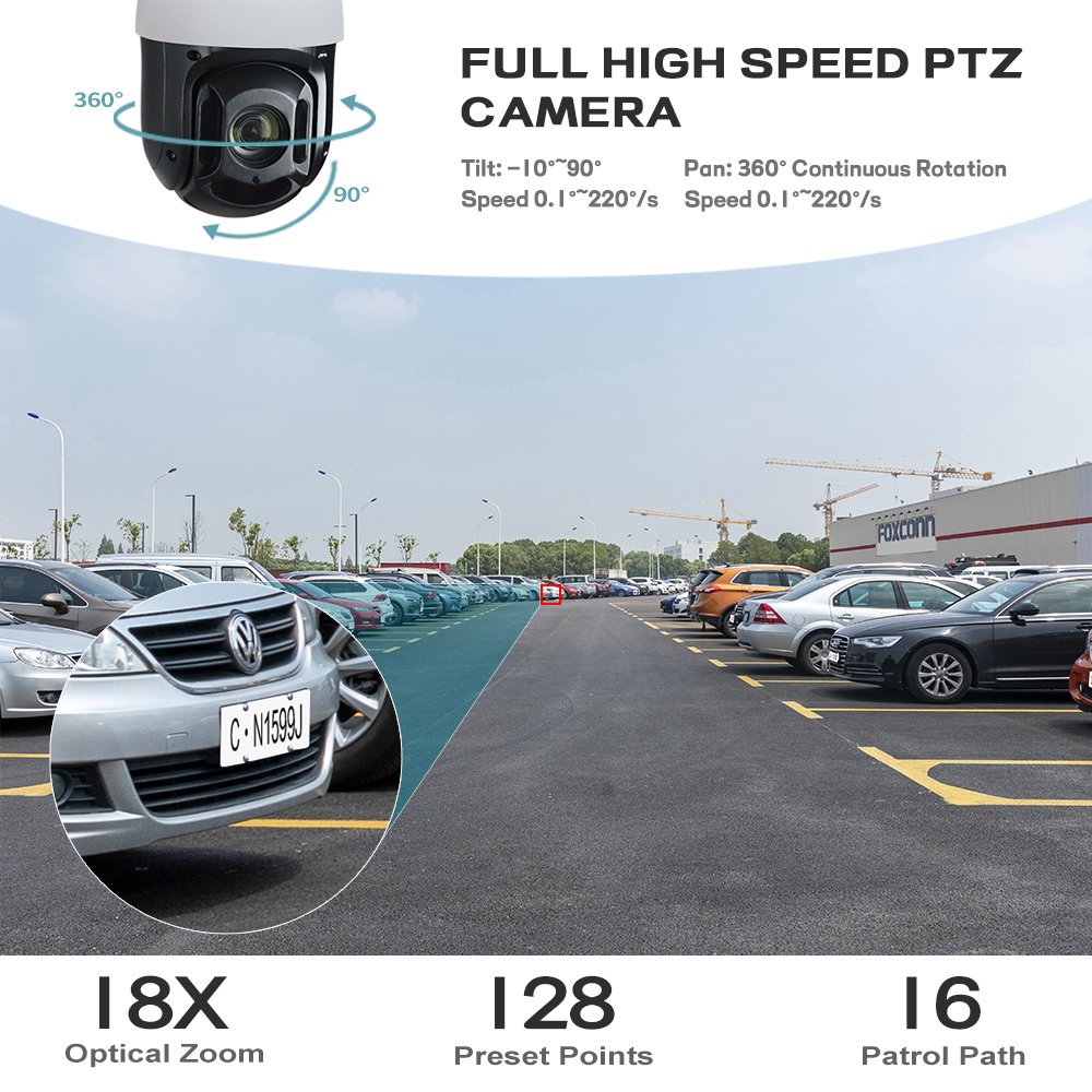 360 Degree Rotation H.265 Security Camera with Sim Card Wifi Wireless Camera Solar Powered Outdoor 3MP PTZ 4G PTZ Video Camera
