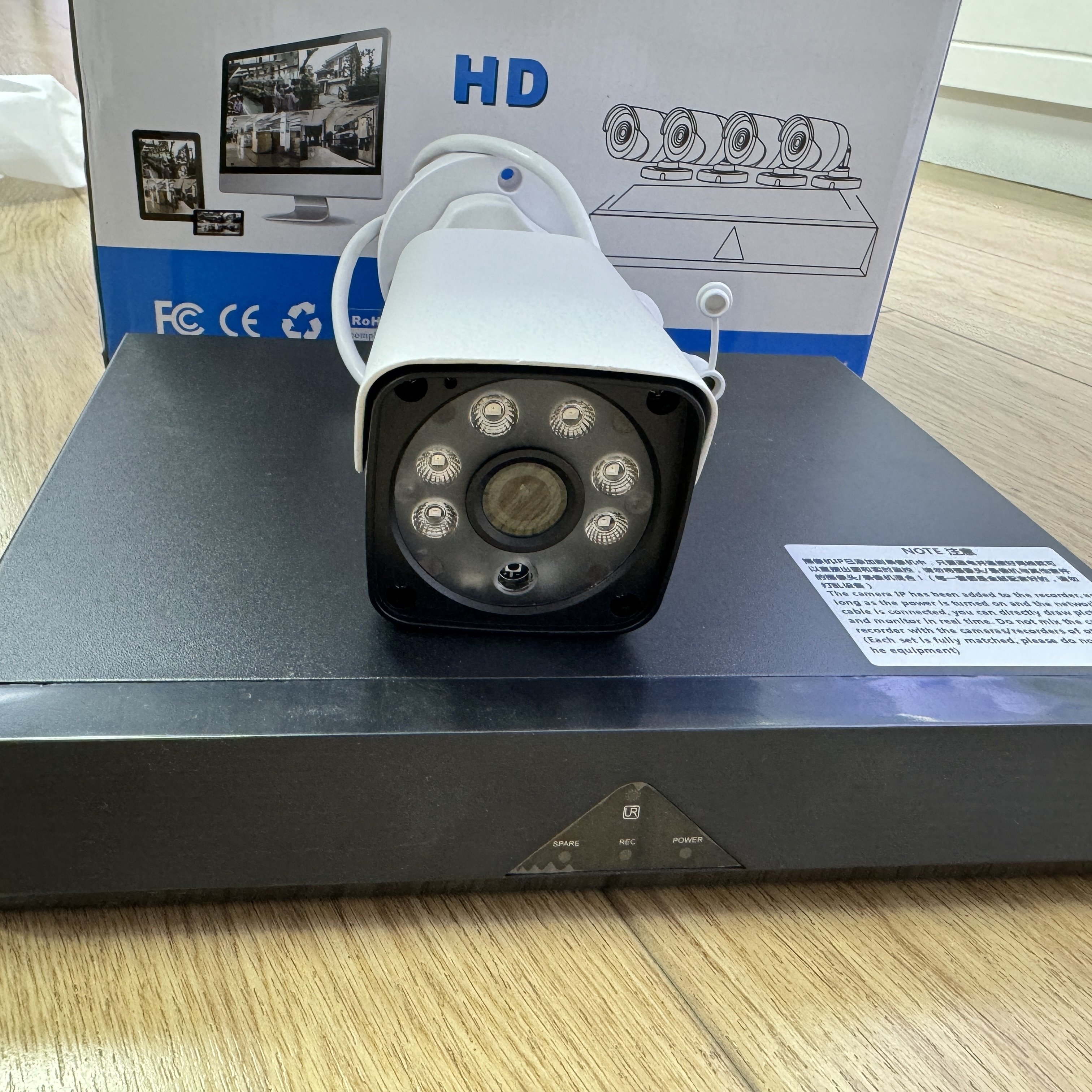 HD Wifi Camera Outdoor Waterproof Full Color Video Recorder Monitoring Kit CCTV Camera System Infrared Surveillance
