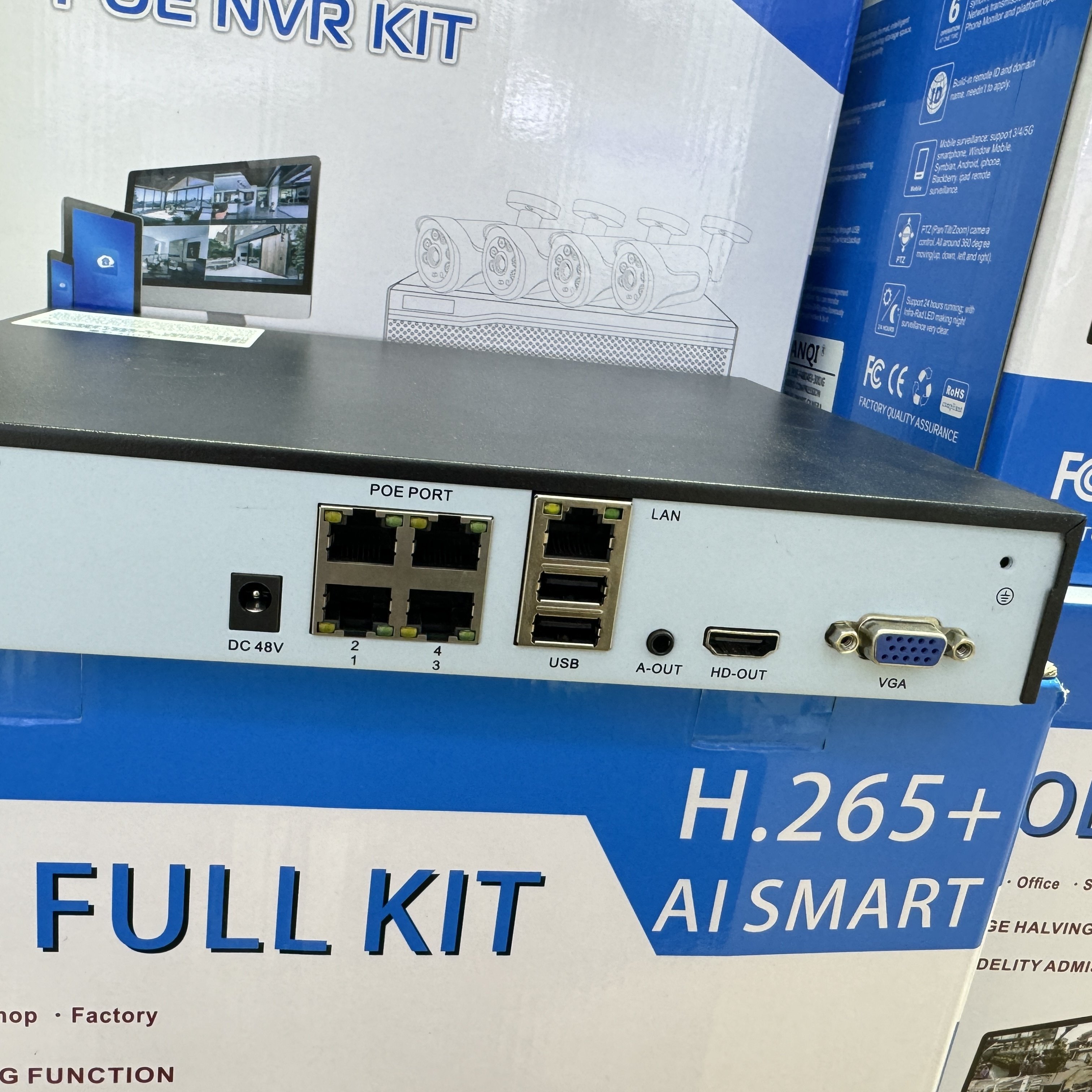 HD Wifi Camera Outdoor Waterproof Full Color Video Recorder Monitoring Kit CCTV Camera System Infrared Surveillance