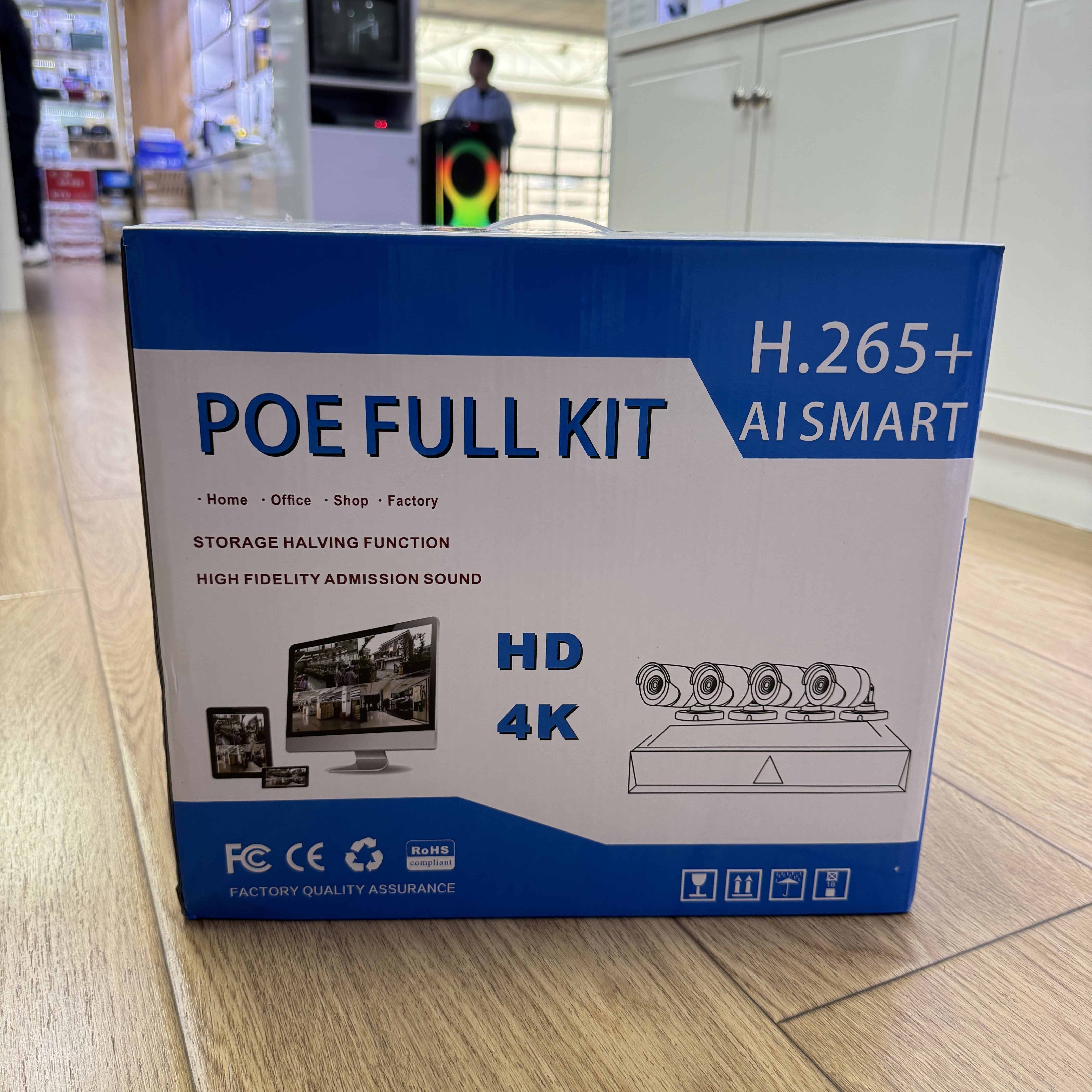 HD Wifi Camera Outdoor Waterproof Full Color Video Recorder Monitoring Kit CCTV Camera System Infrared Surveillance