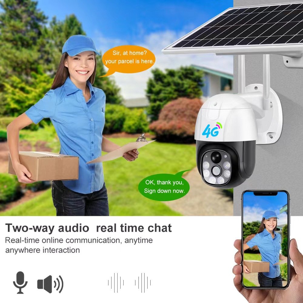 Outdoor Solar Camera Wireless Home 3Mp Panel Powered Cctv Ip Security Camera System Surveillance Solar Wifi Camera 4G