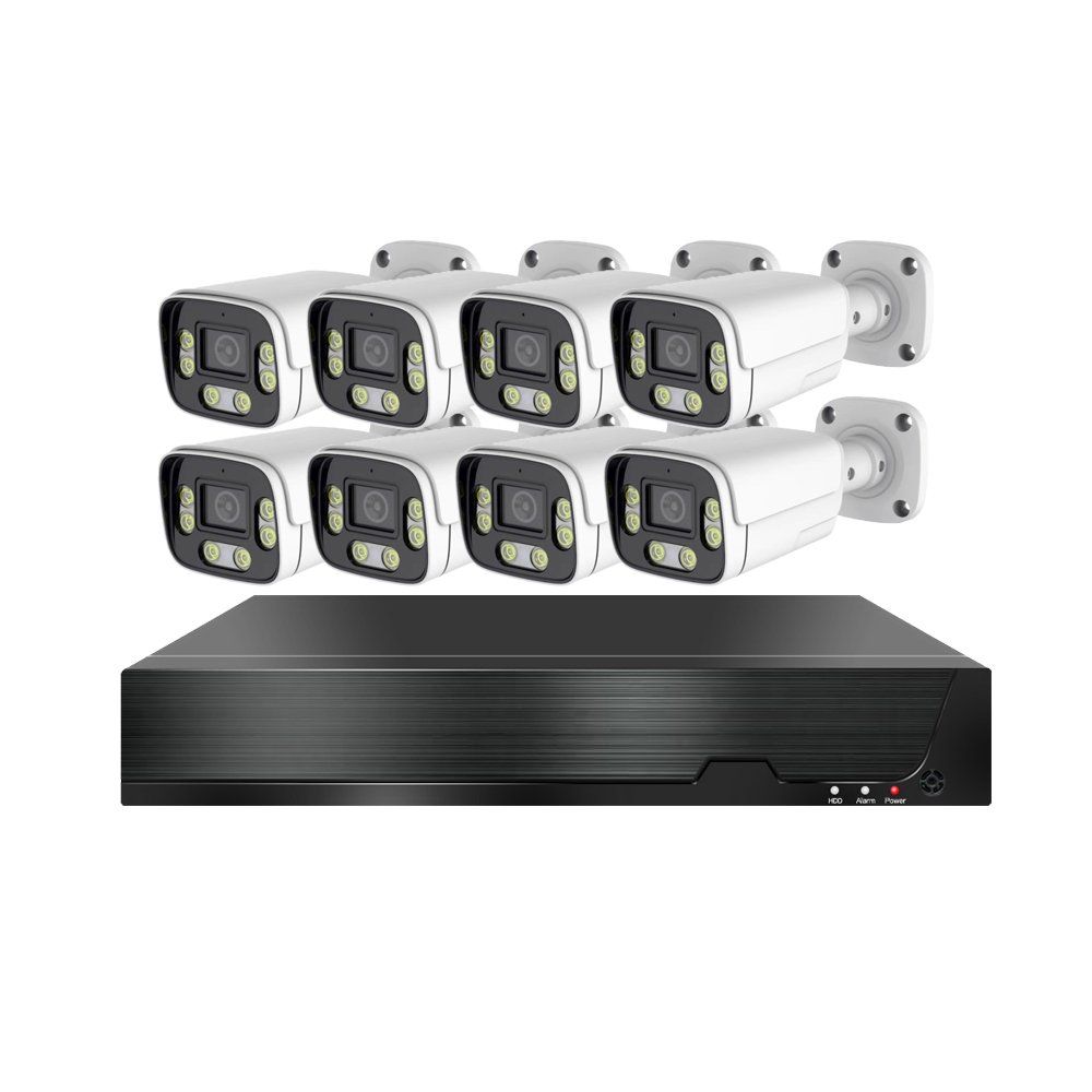 XMEYE 4ch 8ch 16ch IP POE Camera CCTV KIT 4K 8MP Full Color Night Vision Two Way Audio POE Cameras Security System