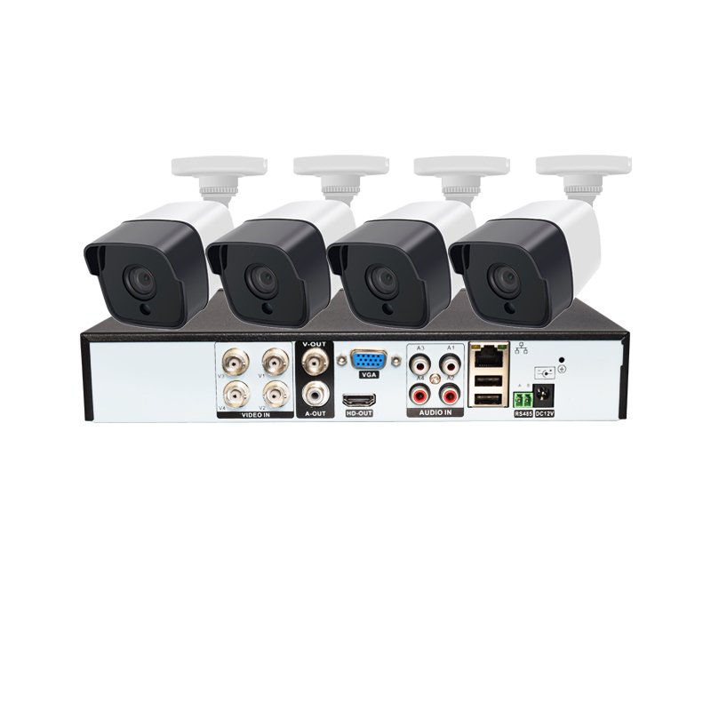 4 channel cctv dvr 2mp ahd camera video surveillance system with 4 PCS outdoor security cameras waterproof