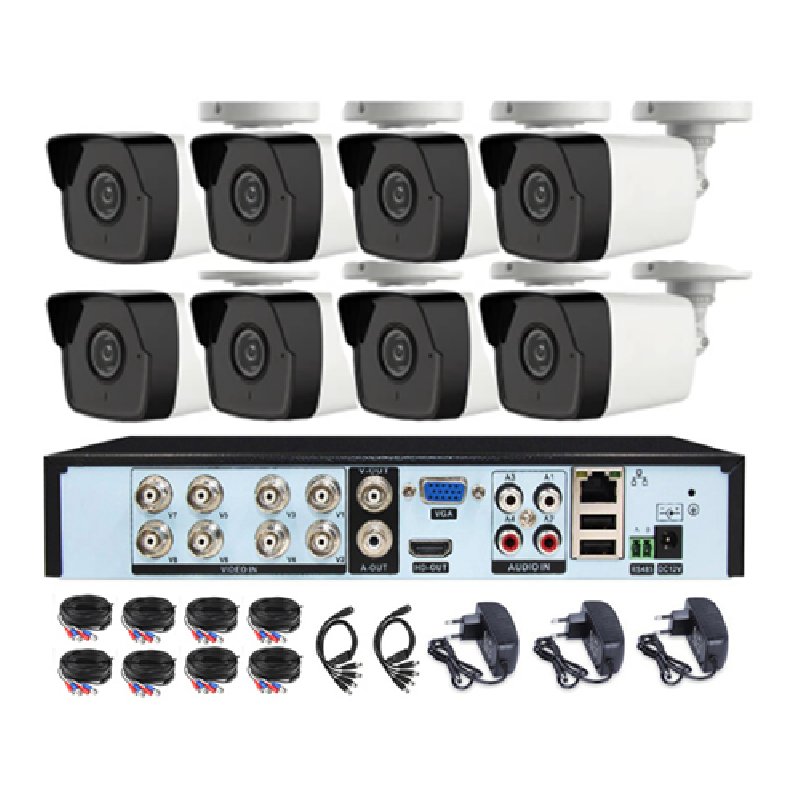 4 channel cctv dvr 2mp ahd camera video surveillance system with 4 PCS outdoor security cameras waterproof
