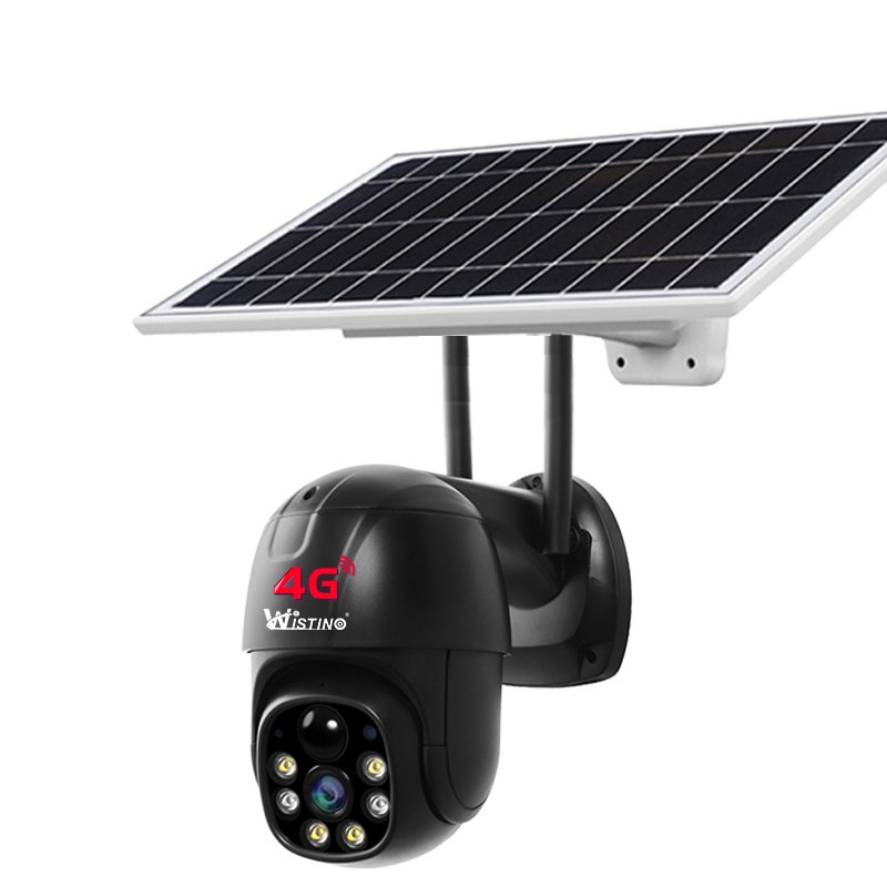 3MP CCTV Solar Camera 360 Degree PTZ Ip Outdoor Solar Waterproof Surveillance System Colorful Night Vision CCTV 4G Camera