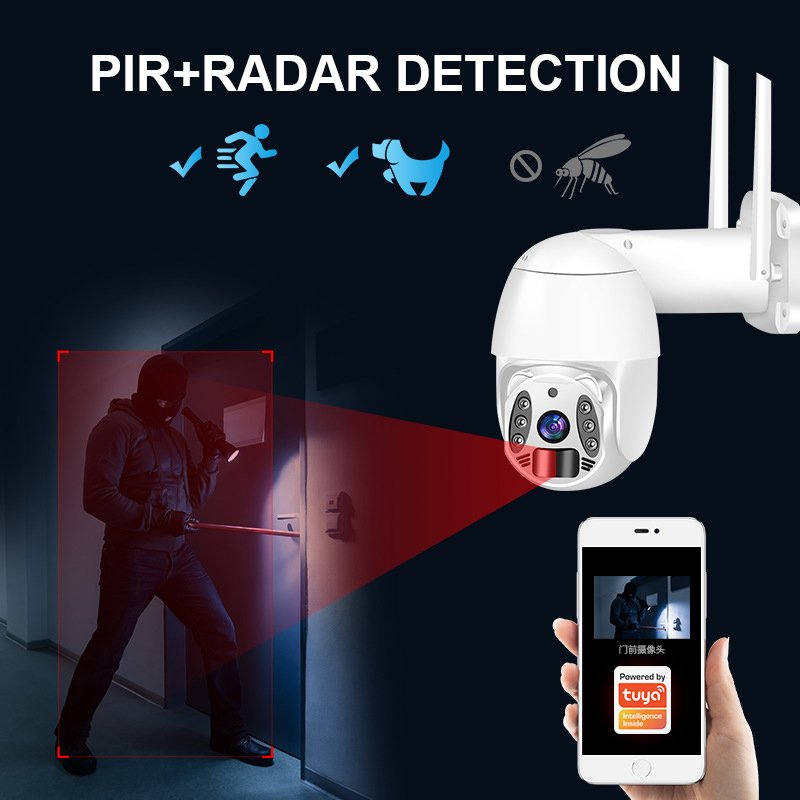 Hot Sale Q6 HD 1080P PTZ Solar Camera Outdoor Tuya 4G Wifi Smart Home Security Low Power IP CCTV Wireless Surveillance Camera