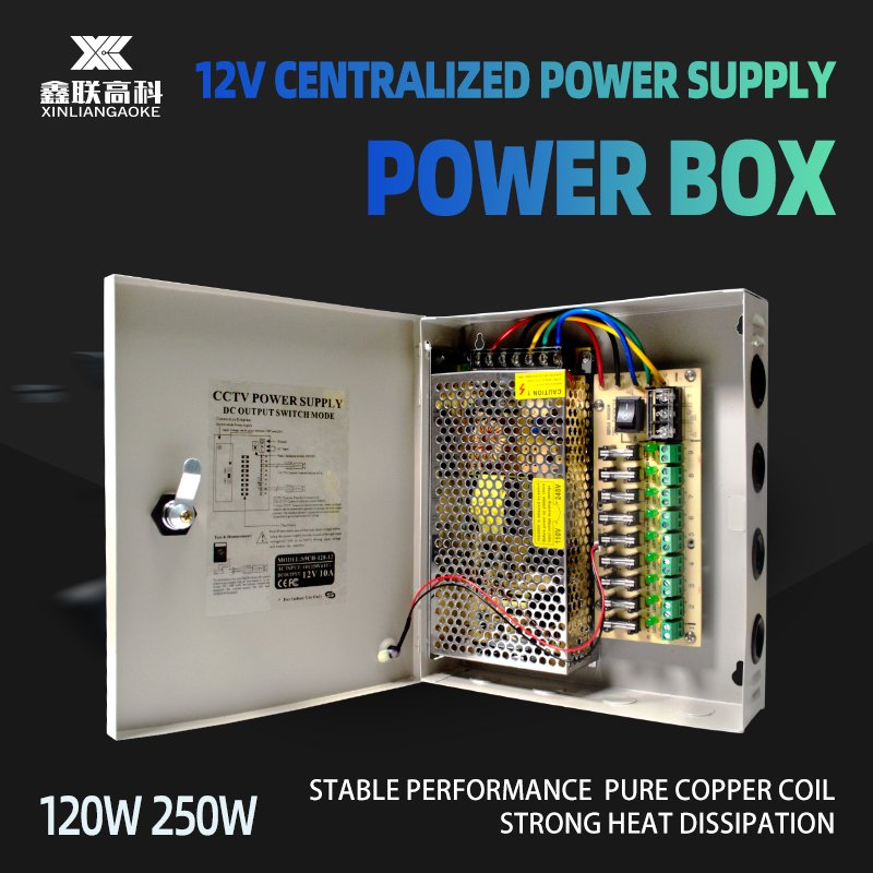 18CH 12V20A CCTV Security Surveillance Camera System Centralized Unified Power Supply Box