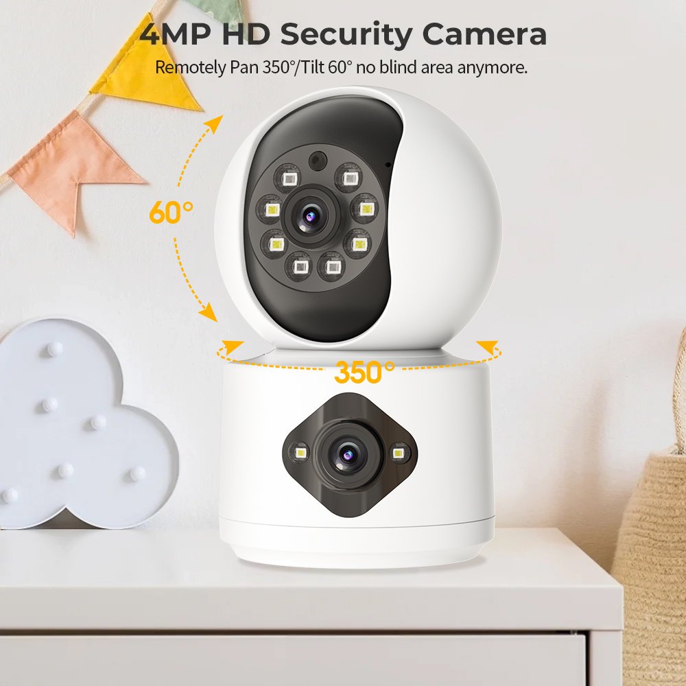 1080P 4MP Full HD Home Indoor WiFi Smart Video Camera Surveillance Network PTZ IP CCTV Camera 360 WiFi Security Camera