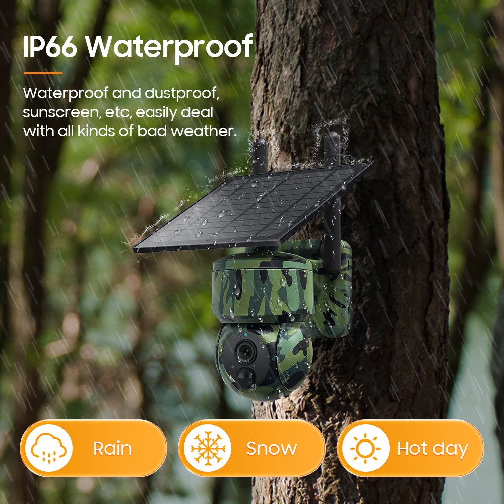 Wholesale Camouflage GPS Positioning 4G Solar Camera Hide Outdoor IP66 Motion Detection Surveillance Camera CCTV Security System
