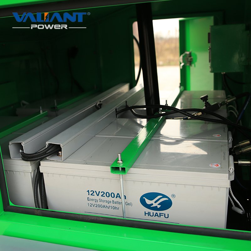 Surveillance System Solar Panel Trailer CCTV Camera Tower With Rechargeable Batteries