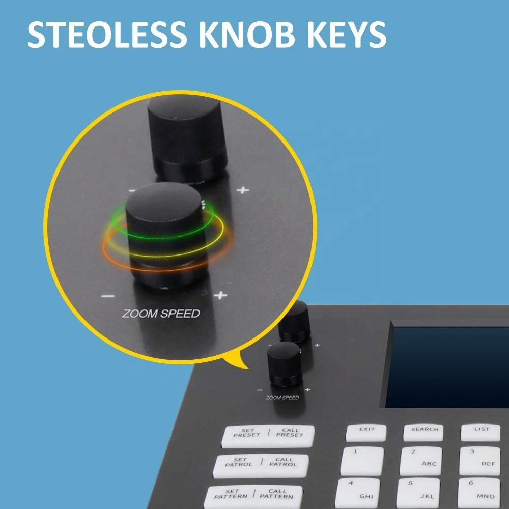 color screen display decode function CCTV camera joystick panels IP PTZ keyboard controller