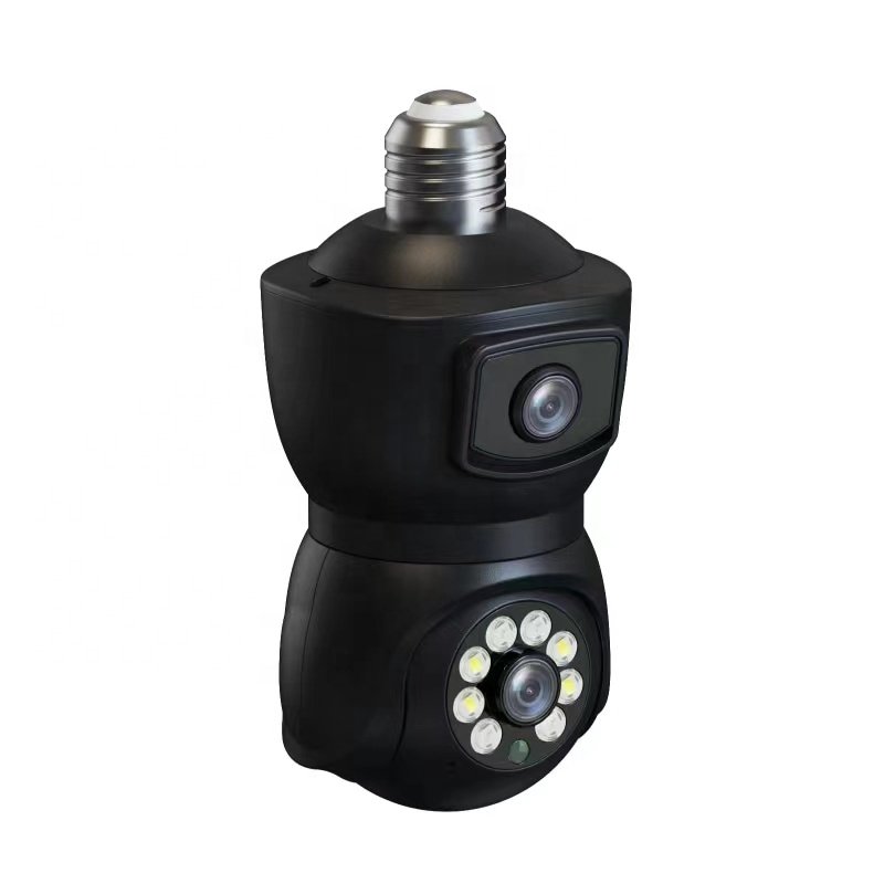 E 9 light-bulb Type Dual-lens Surveillance Camera 1080p Full HD E27 Wifi Camera Security Dome Camera