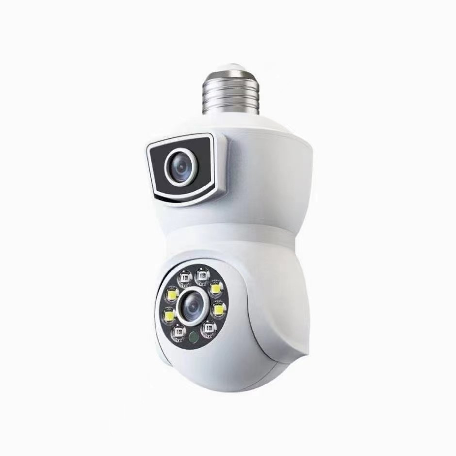 E 9 light-bulb Type Dual-lens Surveillance Camera 1080p Full HD E27 Wifi Camera Security Dome Camera